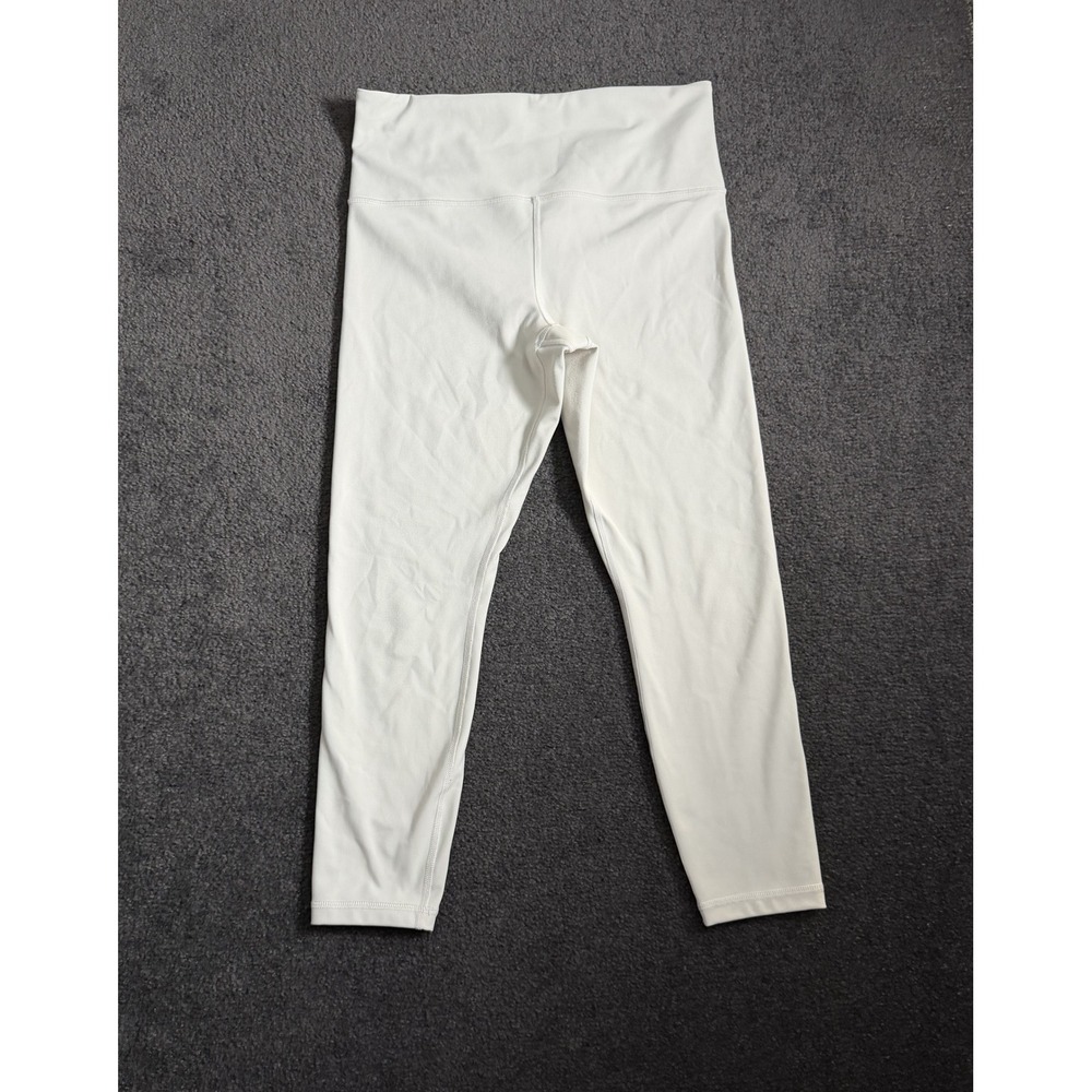 Athleta Ultra High Rise Elation 7/8 Tight Leggings Cream Off White Womens Size M